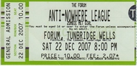 Anti-Nowhere League - The Forum, Tunbridge Wells 22.12.07